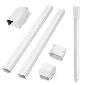 Taktopeak 750226867405 4ftft 7.5ft Pvc Decorative Line Cover Kit For Ductless Mini Split Air Conditioners