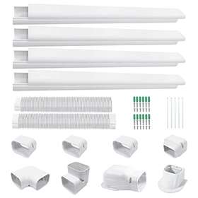 Taktopeak 763032553028 3ftft 17 Ft Pvc Decorative Line Cover Kit For Ductless Mini Split Air Conditioners