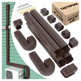 Taktopeak Gxc-bcg-420-4m-2r-lk 4ftft 17 Ft Mini-split Line Set Covers Hide Cover Kit For Mini Split Air