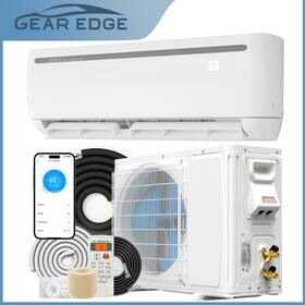 Taus 199449297383 12 000 Btu Mini Split Ac Heat Pump System 17 Seer2 208-230v With Wi-fi 1ton