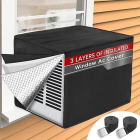 Hf-waco-24-20-bk Tohonfoo Outdoor Ac Unit Cover 24 W X 20 D 15.6 H Waterproof Insulation