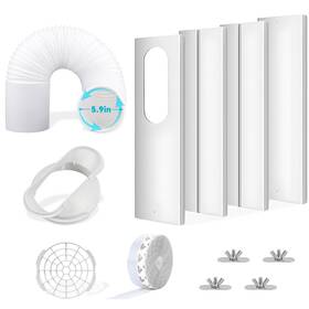 Ubyy-65 Ubyyddo Portable Air Conditioner Window Kit - With 5.9 Inch Diameter 78 Length Exhaust H