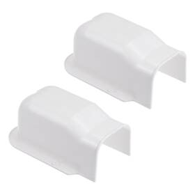 Uxcell 632702521431 2 Pcs 3 Inch Pvc Decorative Line Cover Wall Entry Cap For Air Conditioner White