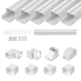 1100061668 Vevor 3 Inch W 10 Ft Line Set Cover Kit For Mini Split Central Air Conditioner