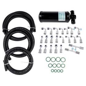 Eby-433252b-7958 Weonefit 26pcs Air Conditioning Hose And Fitting Kit Includes 6.5ft #6#8#10 Ac Hoses