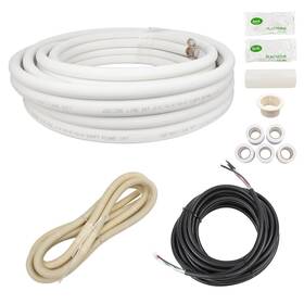 Usac01851 Wostore 33ft Mini Split Line Set 1/4 And 3/8 Inch Insulated Copper Pipe With 16/4 Wir