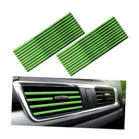Yourkar Yourkar-2632ca 20 Pcs Car Air Conditioner Decoration Strip Flexible Shiny Green