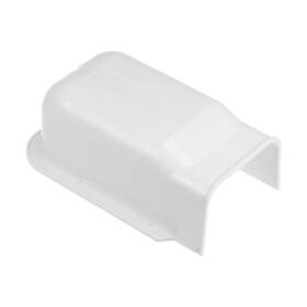 Zaplyte 718844985802 4 Inch Decorative Line Cover Wall Entry Cap For Air Conditioner White