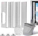 Portable Air Conditioner Window Kit With Coupler, 5.9 Inch Adjustable Sea. Fixed Price $47.99.