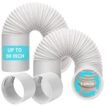 Hoxha 2 Pack Portable Air Conditioner Hose With Coupler 5.9 Inch Exhaust V.... Fixed Price $54.37.