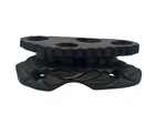 Chinese Hardwood Mini Carved Display Stand With 4 Recessed Wells. Fixed Price $29.35.