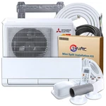 Mitsubishi Wx 24000 Btu Ductless Mini Split Heat Pump Ac System, 18 SEER2 R454B. Fixed Price $2792.00.