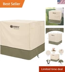 Outdoor Water-resistant Ac Cover Beige Fits Up To 36X36X39 Inches. Fixed Price $48.99.