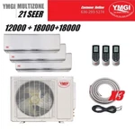 Ymgi 48000 Btu 3 Zone Mini Split Ac 220V 21 Seer For Heating And Cooling Slo. Fixed Price $4756.00.