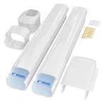 Cestluck 4'' 7.5 Ft Mini Split Line Cover Set, Pvc Decorative Pipe Ki. Fixed Price $55.86.