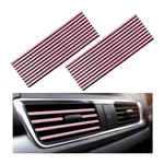 20 Pcs Car Air Conditioner Decoration Strip, Flexible Vent Outlet Trim De.... Fixed Price $12.45.