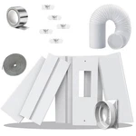 95"SLIDING Door Ac Vent Kit With 5.1"EXTENDABLE Hose Screen Net & Weather. Fixed Price $49.79.