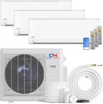 28000 Btu Tri 3 Zone Ductless Mini Split Heat Pump Ac 6K+9K+9K 25 SEER2. Fixed Price $4019.99.