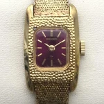 Vintage Seiko Womens Watch 15MM Purple Dial Gold Tone 11-3409 Manual Wind 6". Fixed Price $50.99.
