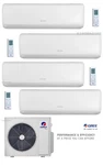 Gree Quad Zone 4 X 9K Btu Ductless Wall Ac Heat Pump Air Conditioner Seer 21 R32. Fixed Price $5780.00.