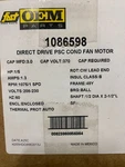 Oem Icp Heil Tempstar 1/5 Hp 230V Fan Motor Replaces Emerson HQ1086598EM. Fixed Price $199.99.