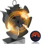 6-BLADE Heat Powered Stove Fan For Wood Log Burner/fireplace Increases 80%. Fixed Price $34.99.