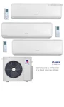 Gree Tri Zone 9K-9K-12K Ductless Wall Ac & Heat Pump Air Conditioner Seer 21 R32. Fixed Price $3988.50.