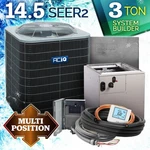 Aciq 3 Ton Air Conditioner With Evaporator Coil Central Split System - R454B. Fixed Price $2564.05.