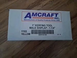 Amcraft " Kerfing Tool 1103 Yellow Male Shiplap -. Fixed Price $189.00.