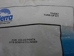 ** Sierra Marine Tune Up Kit 18-5257 Volvo Penta Aq Bosch 4 Cylinder Sterndrive. Fixed Price $23.99.
