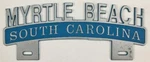 Vintage Myrtle Beach South Carolina Travel Souvenir License Plate Topper. Fixed Price $49.95.