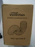 Ventifan 4"X8' Dryer Hose Flexible Aluminum Foil Air Ducting For Hvac. Fixed Price $16.60.