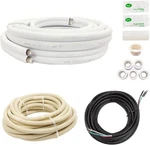 Wostore 50' Mini Split Line Set 1/4" 1/2" Insulated Copper Pipe 16/4 Wire. Fixed Price $239.00.