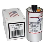 45 + Uf Mfd X 370 / 440 Vac Motor Run Capacitor Amrad USA2236 - Made In. Fixed Price $41.00.