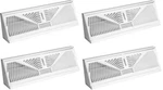 American Metal 3018W18 18" White Perimeter Baseboard Diffusers - Quantity 4. Fixed Price $84.67.