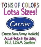 Carrier Hvac Die Cut Vinyl Decal Heating Cooling Plumbing Trade Blue Collar VAN2. Fixed Price $34.99.
