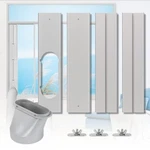 Portable Air Conditioner Window Kit Adjustable Vertical/horizontal Sliding. Fixed Price $35.25.