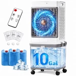 Portable Air Conditioners 10GAL Evaporative Swamp Cooler With Remote Control. Fixed Price $118.99.