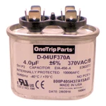 Usa Run Capacitor 4 Uf - Mfd 370 Vac Flat Oval. Fixed Price $23.52.