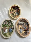 Bradford Visit To Brambly Hedge 3D Plate Set Autumn Summer Winter 1995. Fixed Price $274.99.