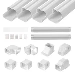 Vevor 3" W 17.6FT Line Set Cover Kit For Mini Split/central Air Conditioner Pvc. Fixed Price $42.99.