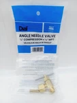 New- Dial- Max Cool- Angle Needle Valve- 1/4" Compression 1/8" Mpt- 94395. Fixed Price $9.75.