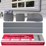Ductless Mini Split Line Set Cover Kit - Paintable, 3 X 7.5 Ft, Gray. Fixed Price $38.47.