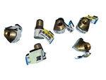 6) Anderson Metals 1/4 Brass 90 Elbow Female Pipe Fitting 756116-04. Fixed Price $19.00.