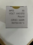 **new** Supco Capacitor Mfd Volts CR30X440R Hvac Motor Round Run. Fixed Price $8.00.