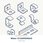 Midea 12122000008242 Screw Cap. Fixed Price $35.46.