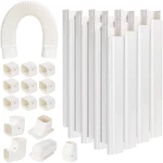 Guequitlex 3" W 16.1 Ft Line Set Cover Kit For Mini Split Air Conditioner Decora. Fixed Price $72.79.