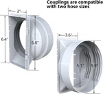 Gulrear Window Kit Hose Coupler Replacement Square Panel Connectors 2X. Fixed Price $18.55.