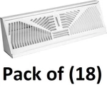 (18) American Metal 3018W18 18" White Perimeter Baseboard Heat Duct Diffusers. Fixed Price $256.90.