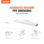 Vevor Mini Split Line Set Cover 3-INCH W 7.4FT L, Pvc Decorative Pipe. Fixed Price $35.02.